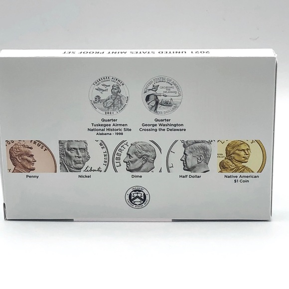 NWT 2021 US Mint Seven Coin Set w/ America the Beautiful National Parks Quarters - Picture 2 of 9